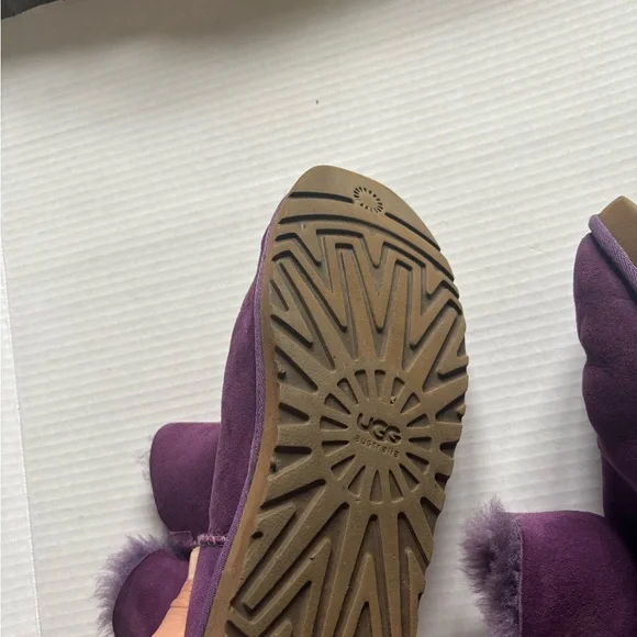 UGG Purple Suede Winter Boots - Picture 5 of 8